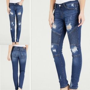 Judy Blue Moto Skinny 7/28